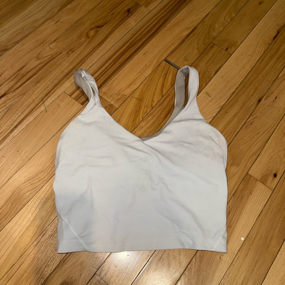 White Lululemon Align top